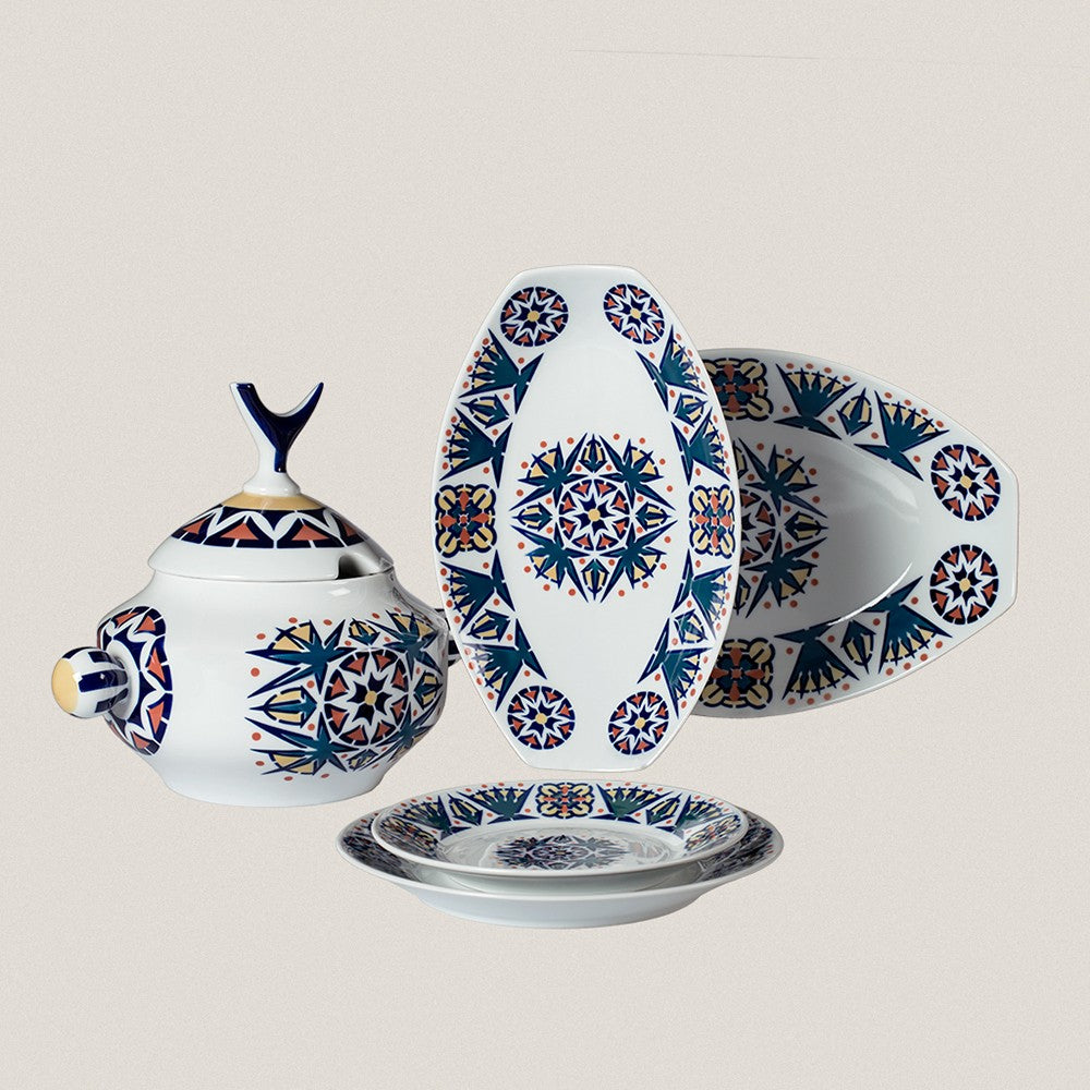 Vajilla completa de 12 servicios Toxo Color