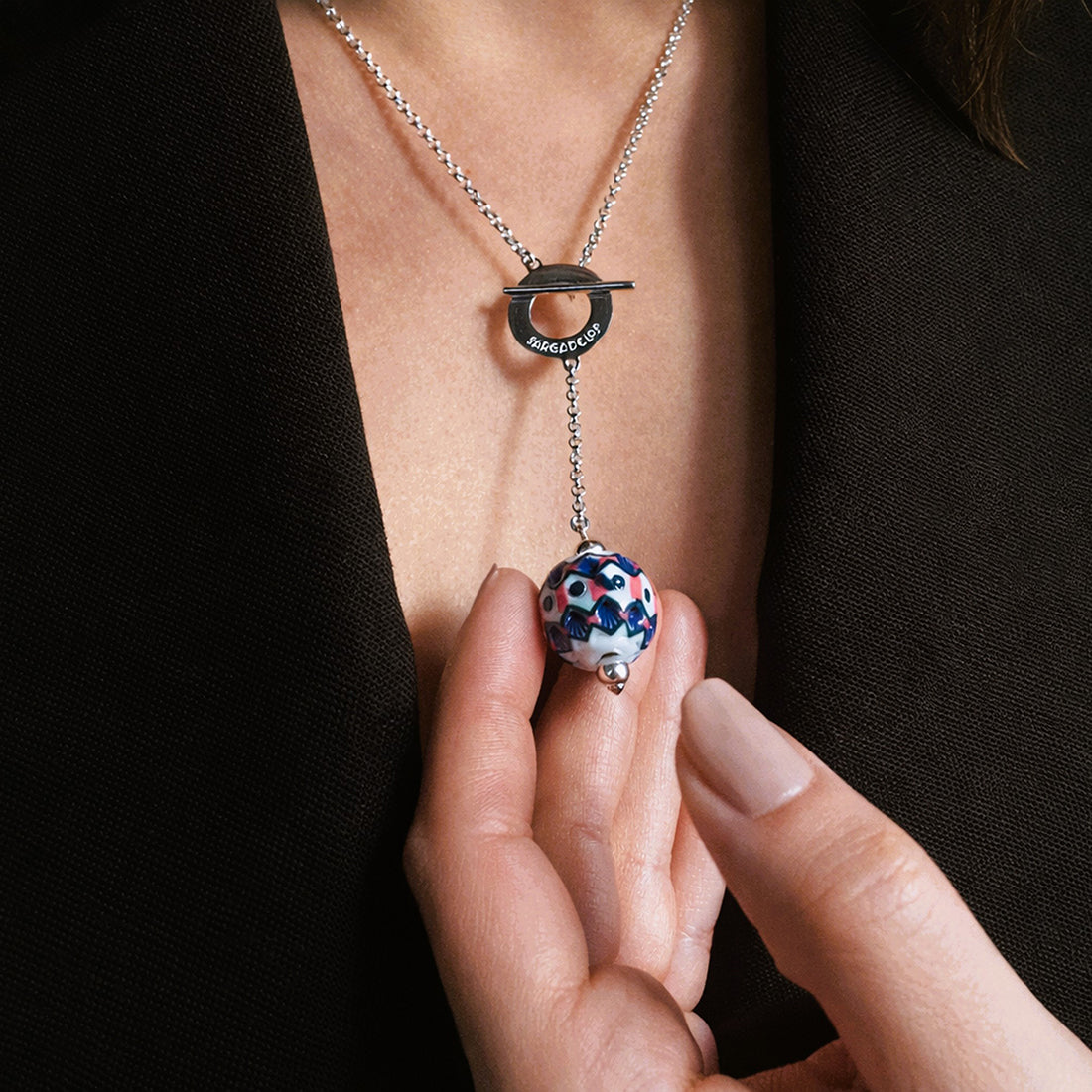 Colgante Cantiga Cierre en T